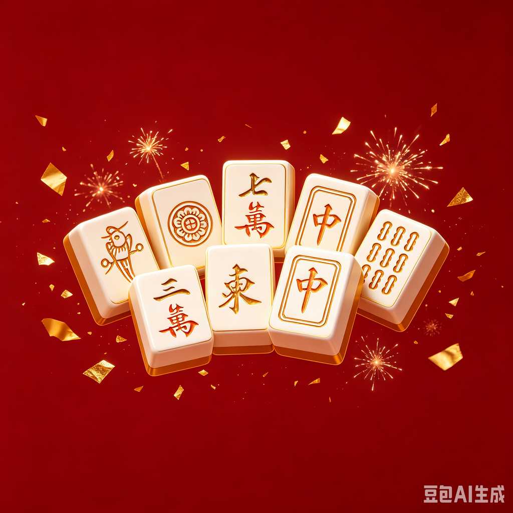decorative text mahjong set